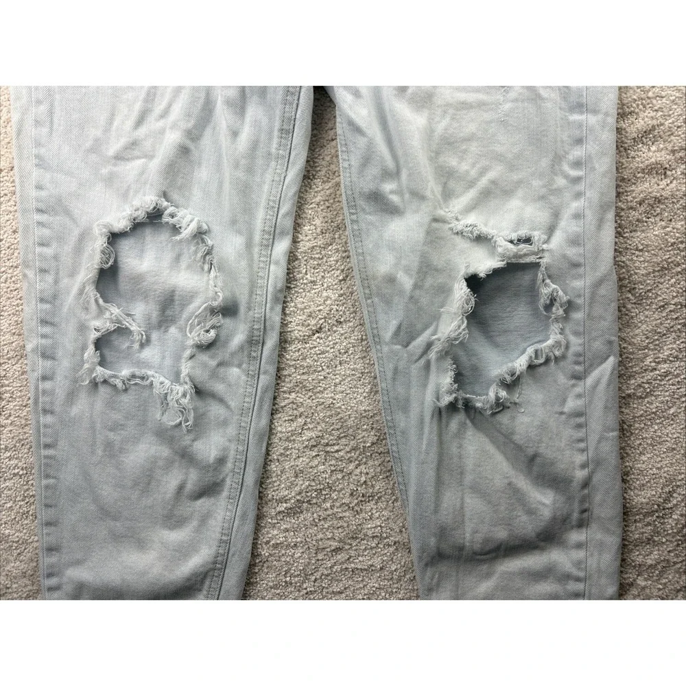 Wild Fable Light Wash Jeans‎ Mom Jean High Rise Distressed Size 8 Y2K 80s 90s